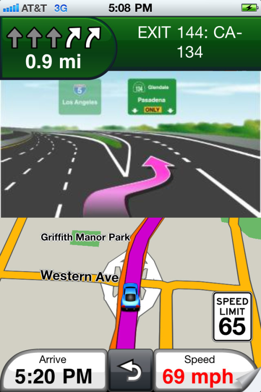 Garmin StreetPilot app for iPhone