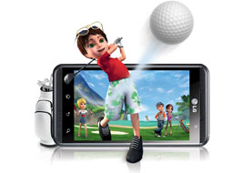 موتور مبدل بازی سه بعدی ال‌جی بر روی گوشی Optimus ۳D