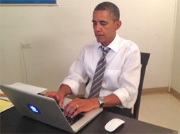 حضور زنده اوباما در یک شبکه اجتماعی، آن را دچار اختلال کرد