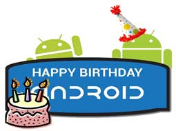 جشن تولد ۴ سالگی آندروید گوگل