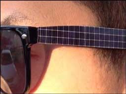 تصویر عینکهای آفتابی مجهز به پنلهای خورشیدی/ روز عینک بزنید عصر آیفون شارژ کنید