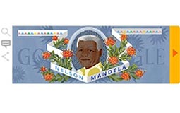 ادای احترام گوگل به نلسون ماندلا