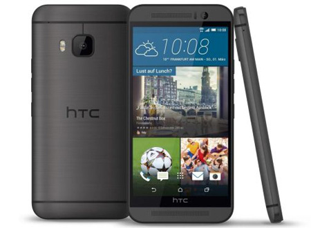 5- HTC One M9 - سیستم عامل:اندروید 5- سایز صفحه نمایش: 5 اینچ - حافظه داخلی: 3 GB- کارت حافظه: 32 GB-  دوربین: 20.7 MP - دوربین جلو: 4 MP