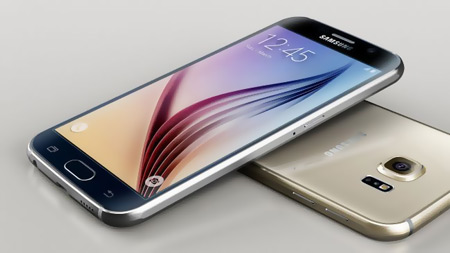 1- Samsung-Galaxy-S6 - سیستم عامل: اندروید 5- سایز صفحه نمایش: 5.1 اینچ - حافظه: 3 گیگابایت - کارت حافظه: 128 گیگابایت- دوربین: 16 MP - دوربین جلو: 5 MP