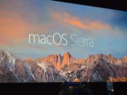 تغییر سیستم عامل OS X به MacOS و اضافه شدن دستیار هوشمند اپل به آن