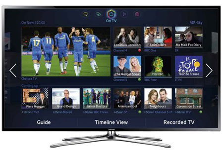 2. Samsung UE40F6400؛ یکی از باارزش‌ترین تلویزیون‌های هوشمند بریتانیا.