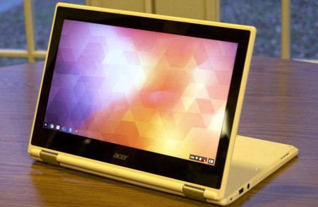 5- Acer Chromebook R11: پشت این پوسته سفید ساده، لپ‌تاپی قدرتمند نهفته است!