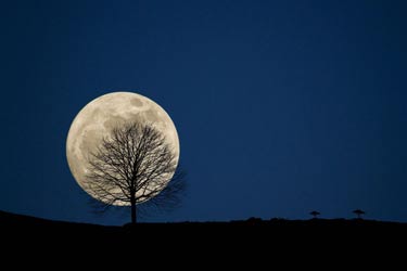 ایتنا - کره ماه همیشه در آسمان شب وجود داشته اما اندازه آن احتمالا در طول...