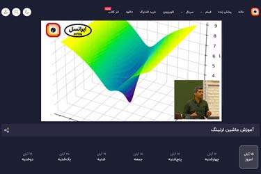 ادامه پخش دوره یادگیری ماشین دانشگاه شریف از لنز ایرانسل